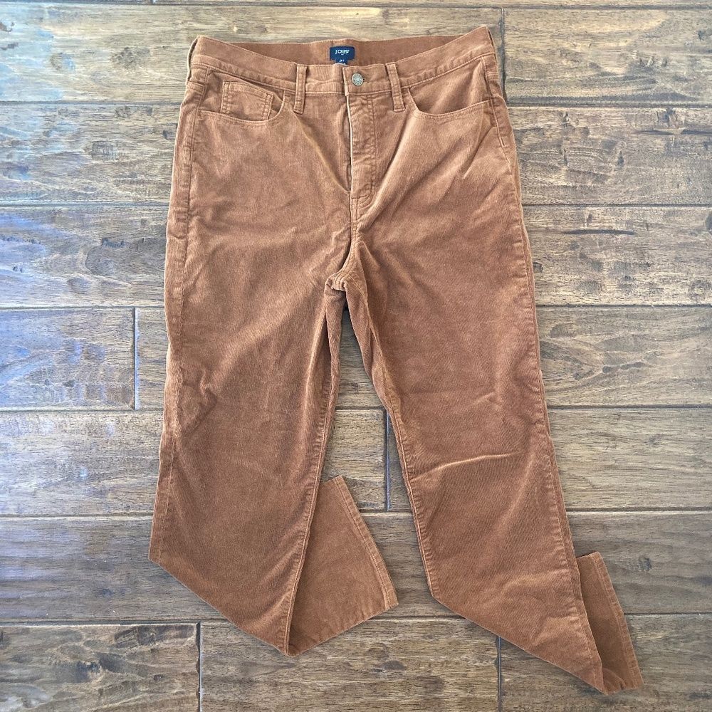 J Crew Corduroy Pants Womens 31 Brown Slim Stretch Casual Classic Fall Preppy